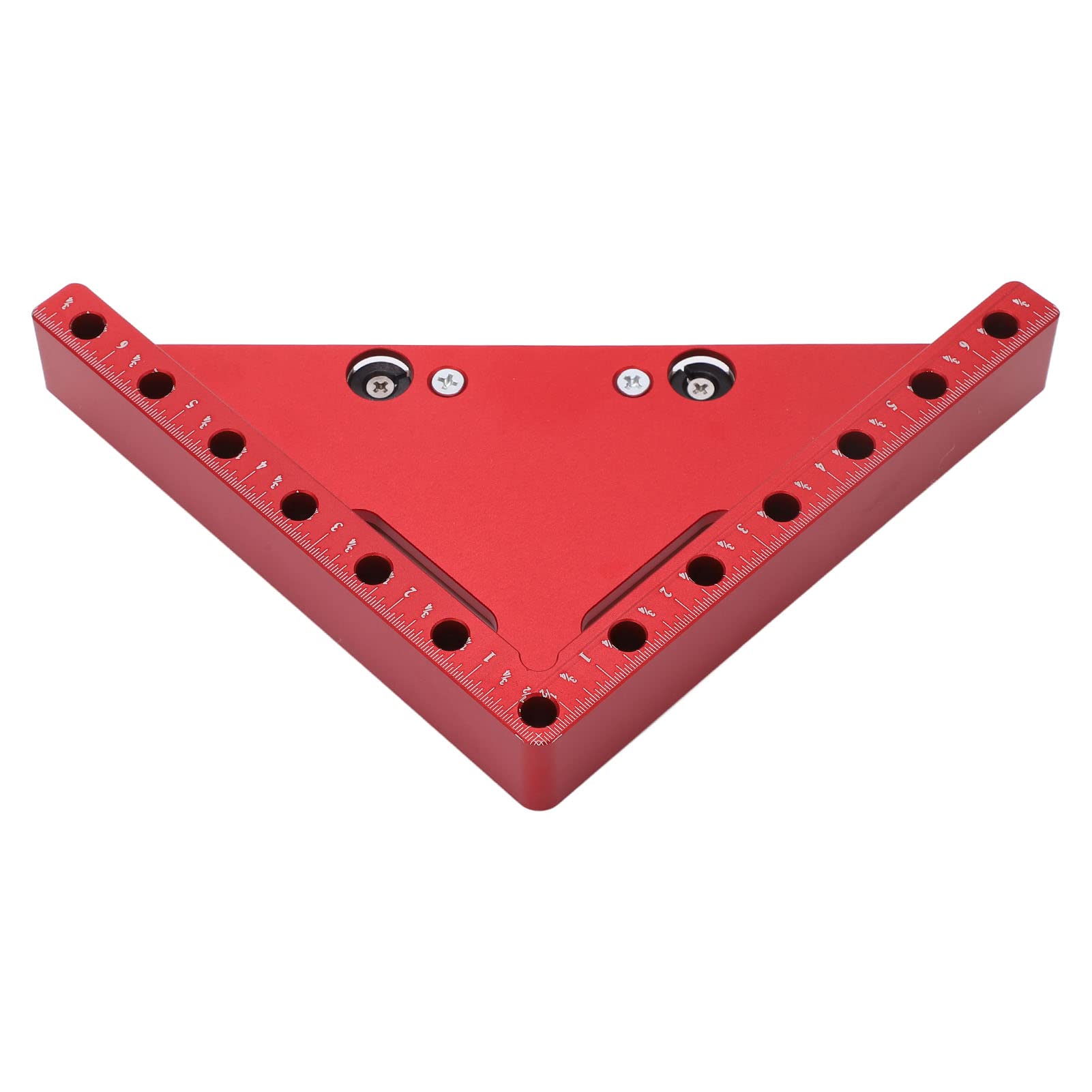 Équerre de positionnement à angle droit, équerre d’angle pour le travail du bois avec angles de 45° et 90°, équerre de serrage en alliage d’aluminium avec graduation claire pour