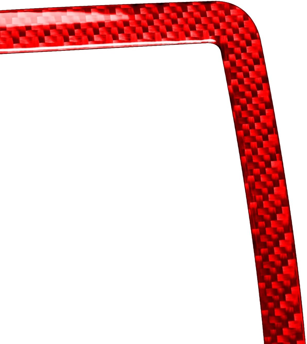 Generic Real Premium Carbon Fiber Decals Compatible with Chrysler 300 300C 2005 2006 2007 Car Dome Roof Control Panel Frame Sticker Auto Interior Accessories Decoration Red, CR3C0507