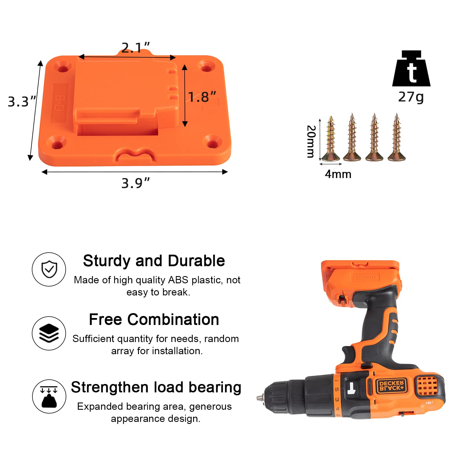 5/10pack Tool Holder For Makita 18V For Bosch 18V Li-ion Drill Tools - Foto 7