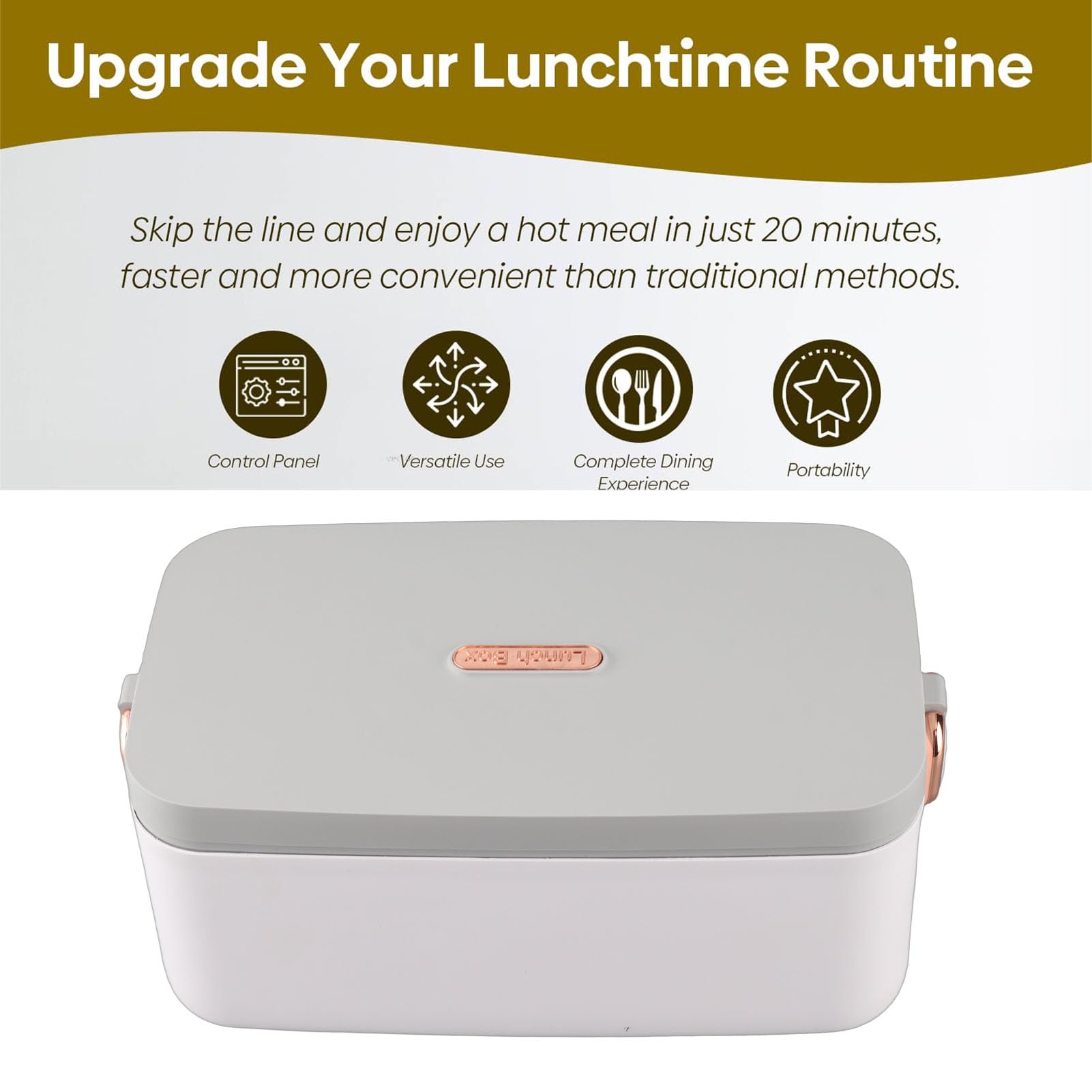 Cordless Electric Lunch Box, 16000mAh Batteria