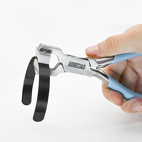 Miniatura 8 de ABBECIAO Alicates para doblar pulsera de nailon con 12 unidades de aluminio anodizado con bordes desbarbados de 38 x 6 pulgadas - 14ga. Grueso para