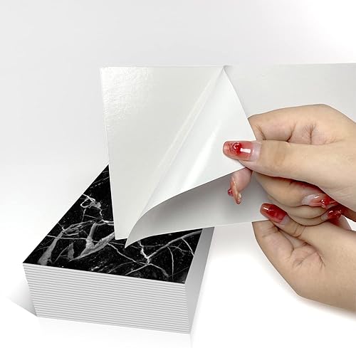 Miniatura 2 de Adhesivo de vinilo de espuma gruesa con efecto de mármol, adhesivo autoadhesivo para despegar y pegar, para decoración de pared de cocina, baño, 4 x