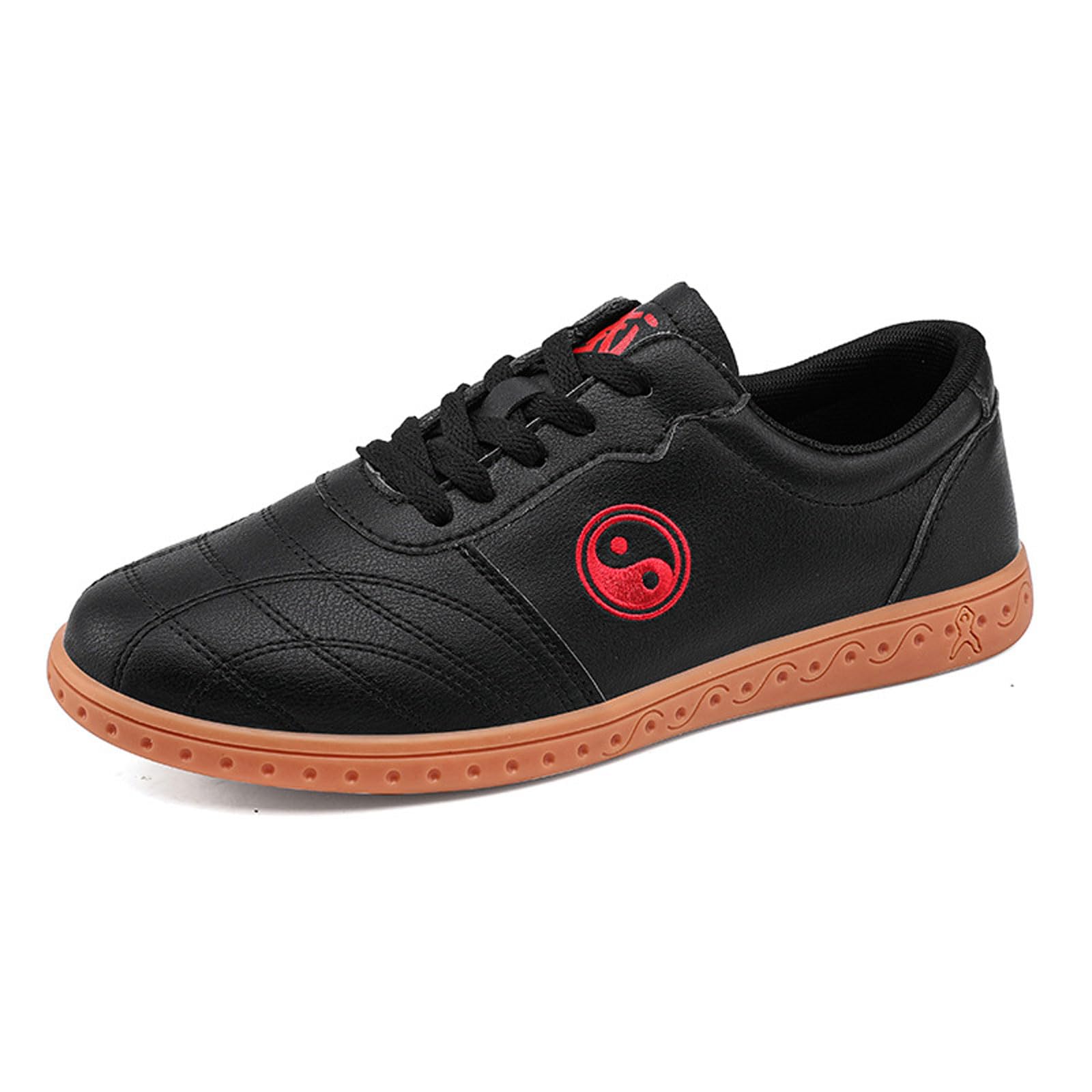 ForceRoute Tai Chi Shoes,kung Fu Shoes,Chinese Traditional Wushu Shoes Leather,taekwondo Shoes,for Men Women,Unisex,Non-Slip,Light,Breathable,for Taekwondo,Boxing,Karate,Kung Fu And TaiChi
