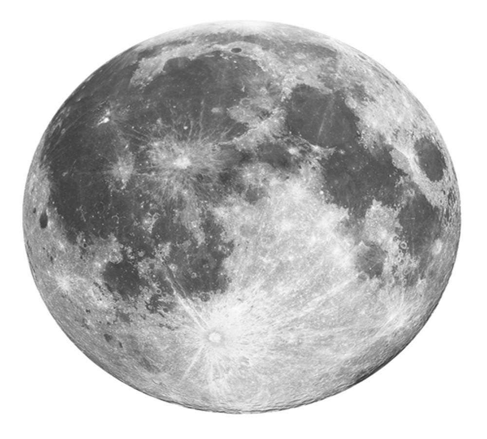 Tapis rond lune créatif de 140 cm idéal pour sublimer le sol d'un bureau de style moderne