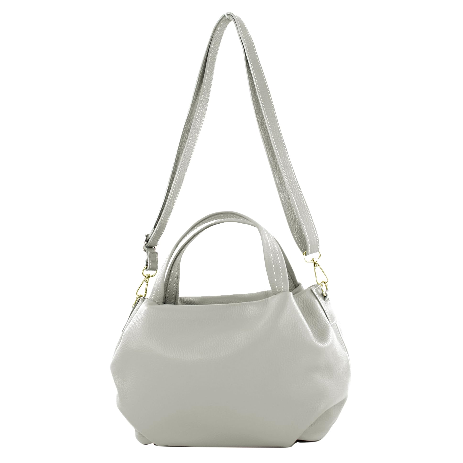 modamoda de T218 - Borsa tracolla da donna, piccola, italiana, in pelle