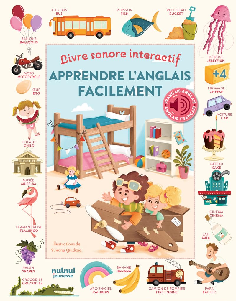 Apprendre l'anglais facilement - Livre sonore interactif