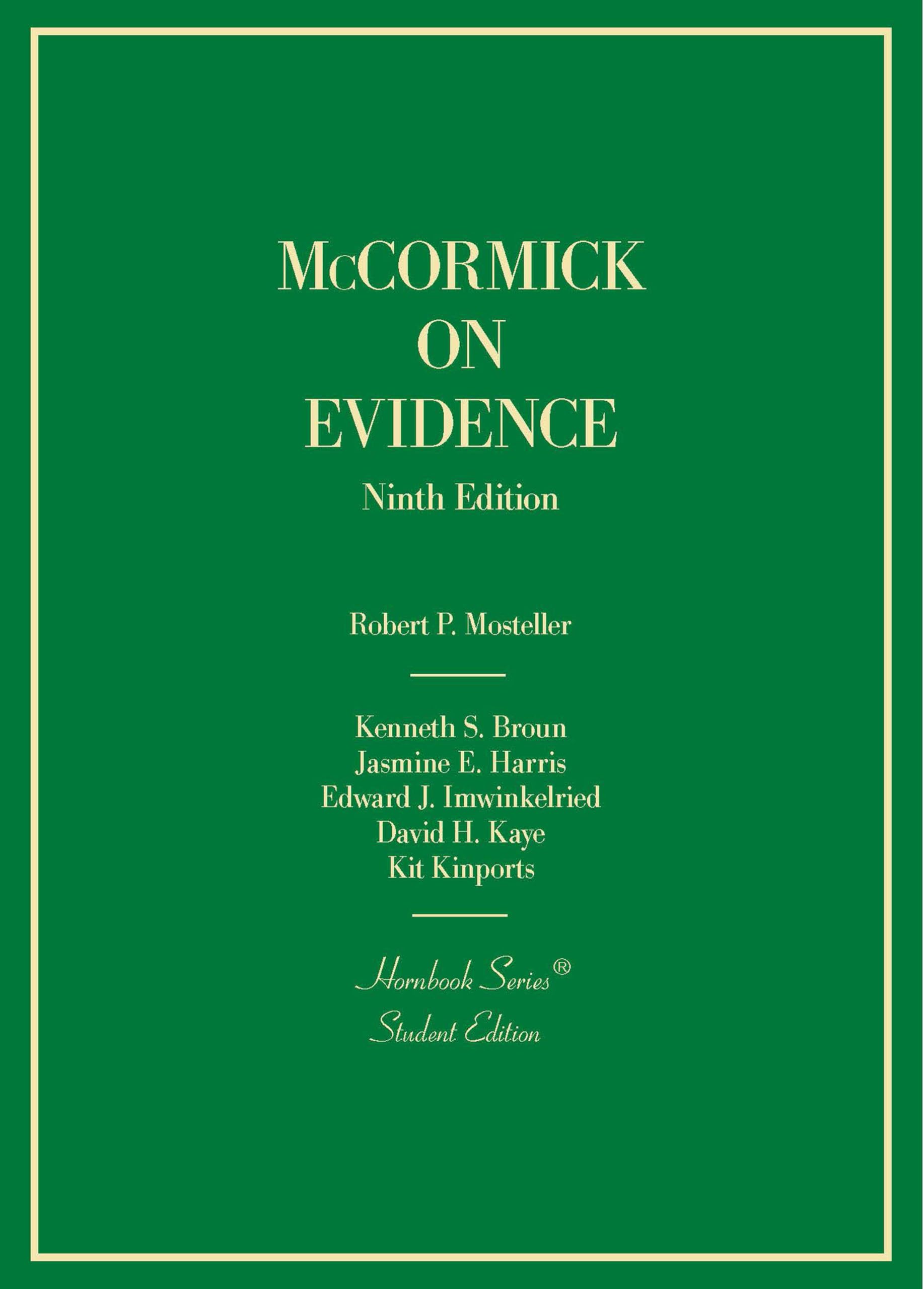 McCormick on Evidence (Hornbooks)