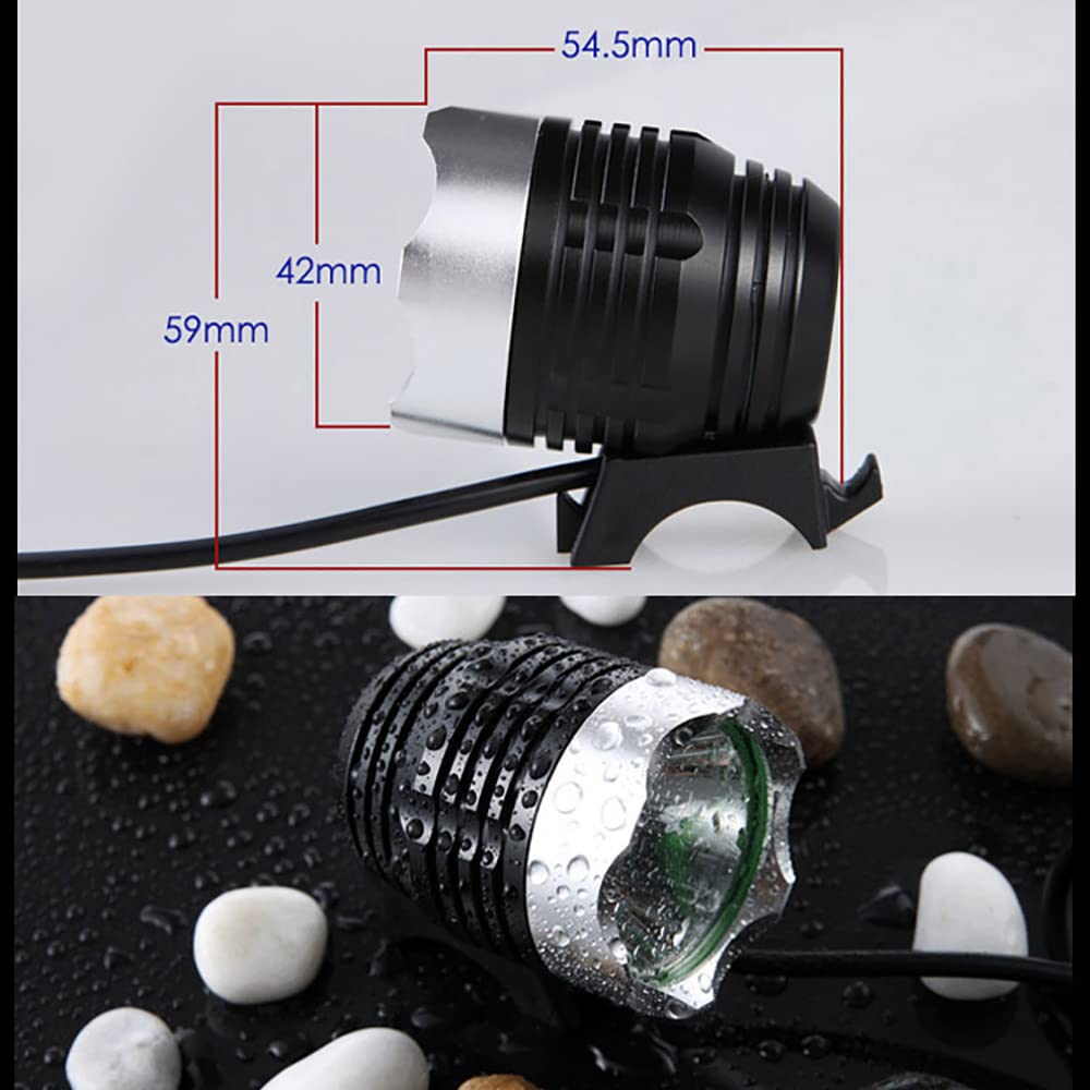 TIORU 1800 Lumen T6 L2 Bicicletta da Pesca Bicicletta LED Luce Torcia Elettrica Impermeabile Luminosità 5V2A USB Interfaccia Lampada Faro
