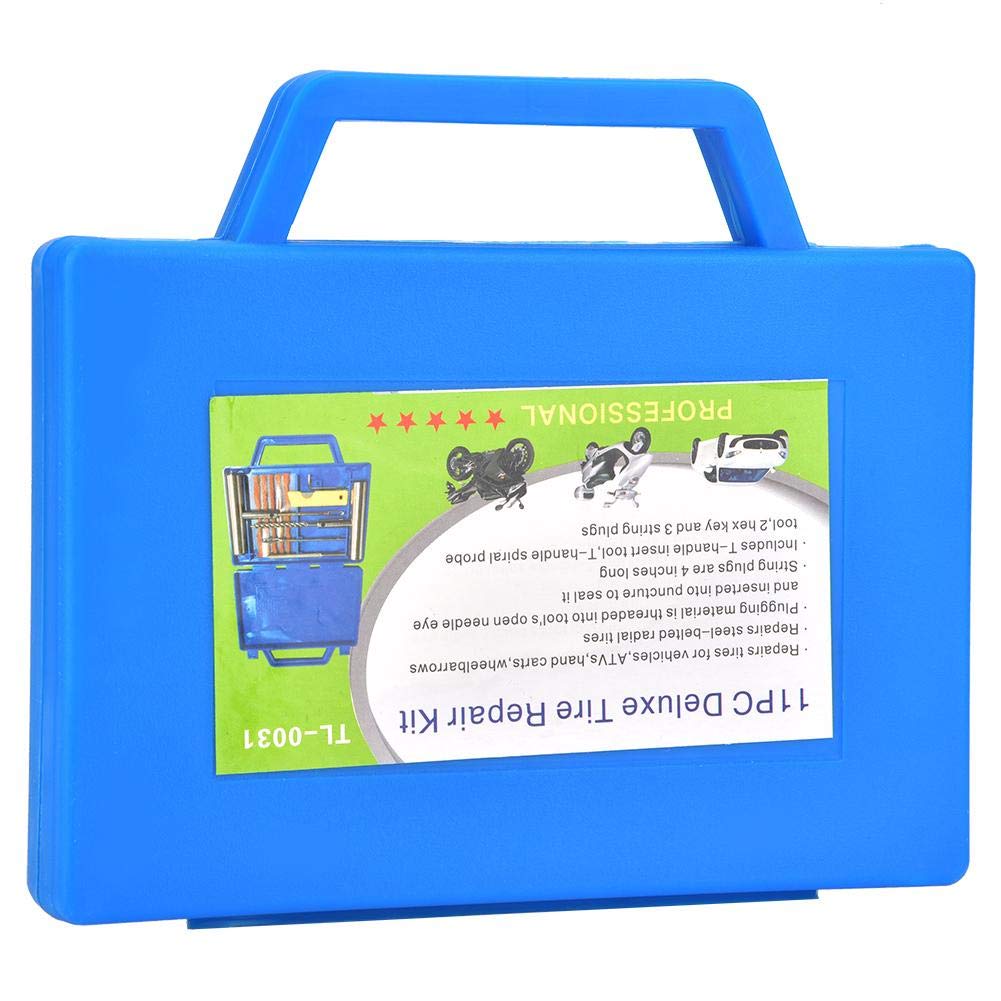 Portable Tire Repair Kit Tyre Repairing Tool Set With Box  13 Pcs Set 15156 2855653976333