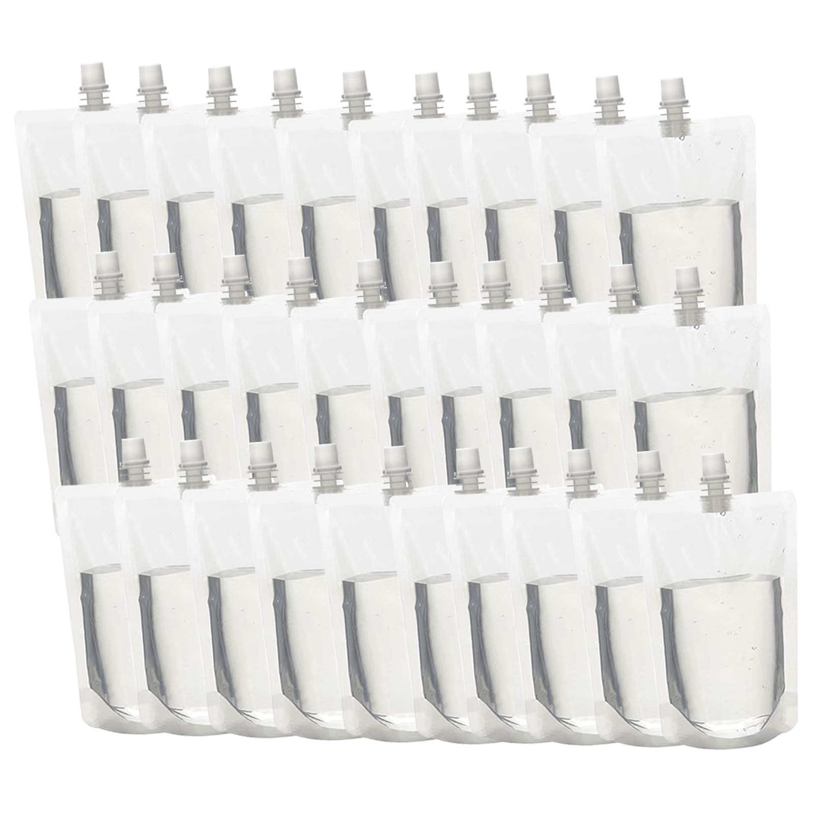 Lot De 7 Sacs à Boisson Réutilisables Transparents | 1.5L, 2.5L, 5L | Étanches Et Sans BPA