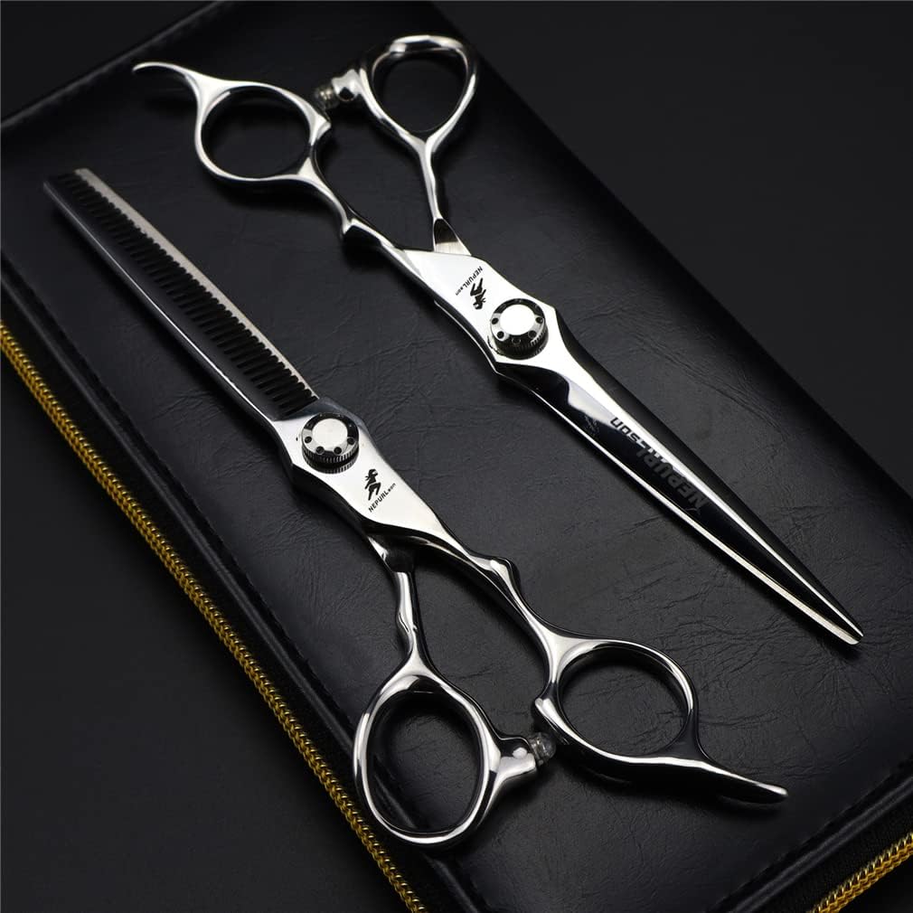 6.5 Inch Professional Hair Cutting Scissors Set Sharp Salon Shears for Men Women and Barbers