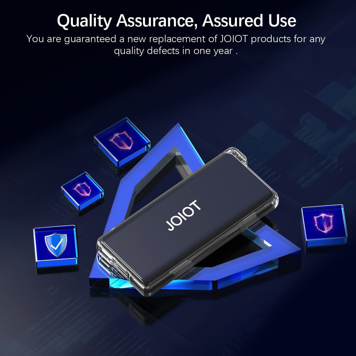 JOIOT Unità SSD esterna portatile da 1 TB, fino a 540 MB/s, unità flash USB 3.1 di tipo C, unità a stato solido esterna, cavo SSD portatile tipo A a C per PC/laptop/Mac/Android/Linux