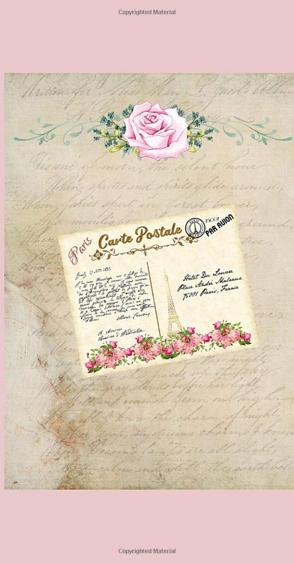 "Postcards From Paris" Traveler's Notebook Series - Journal Pages Refill For 8.5" x 4.5": Vintage Parisian Themed Journal Pages Include Goal Prompts ... & Life Balance, Guided Success Planner))