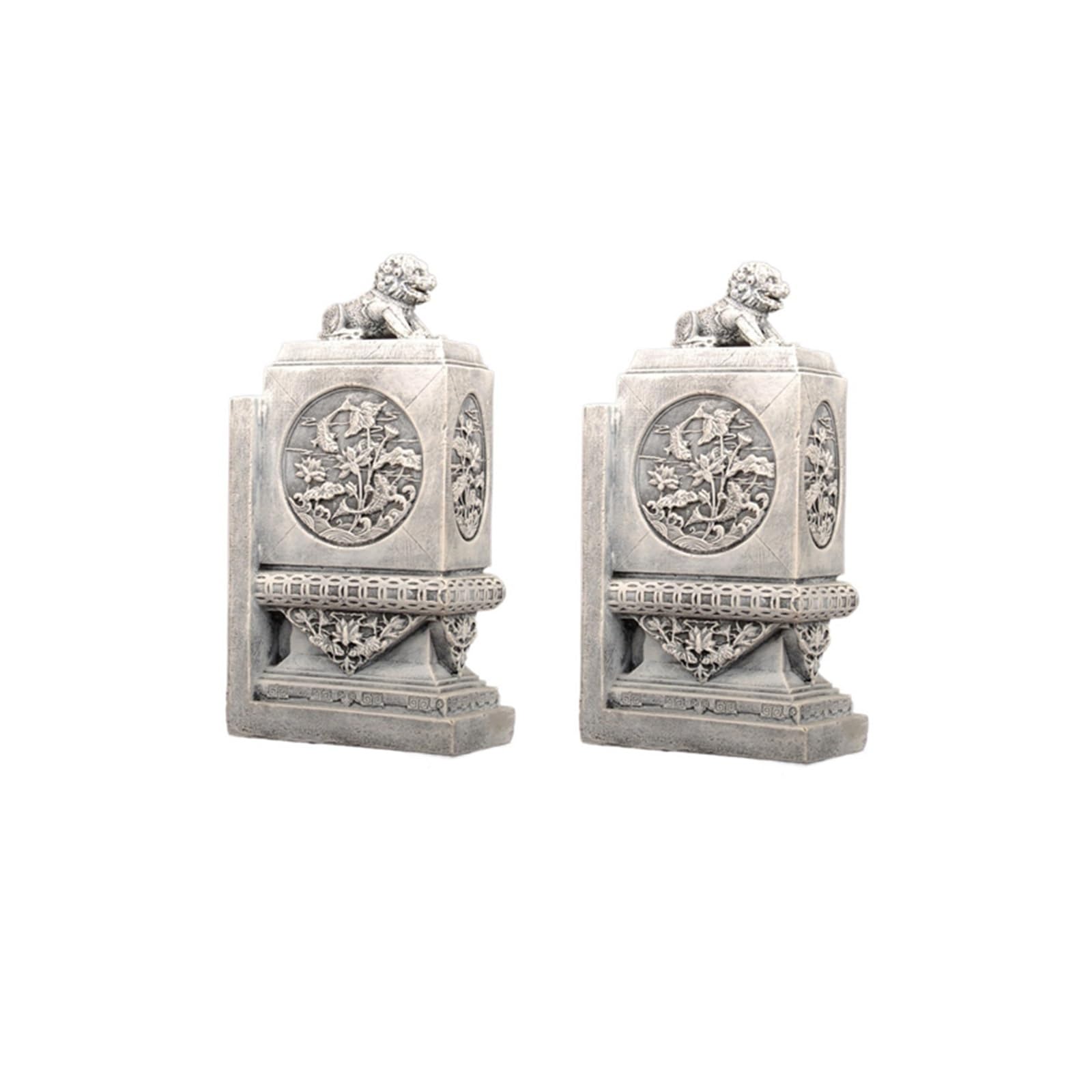 Bookends for Shelves Heavy Duty Bookends Vintage Decorative Book Organiser False Shelf Tidy for Home Office Desk Student Bookshelf Holder Stand