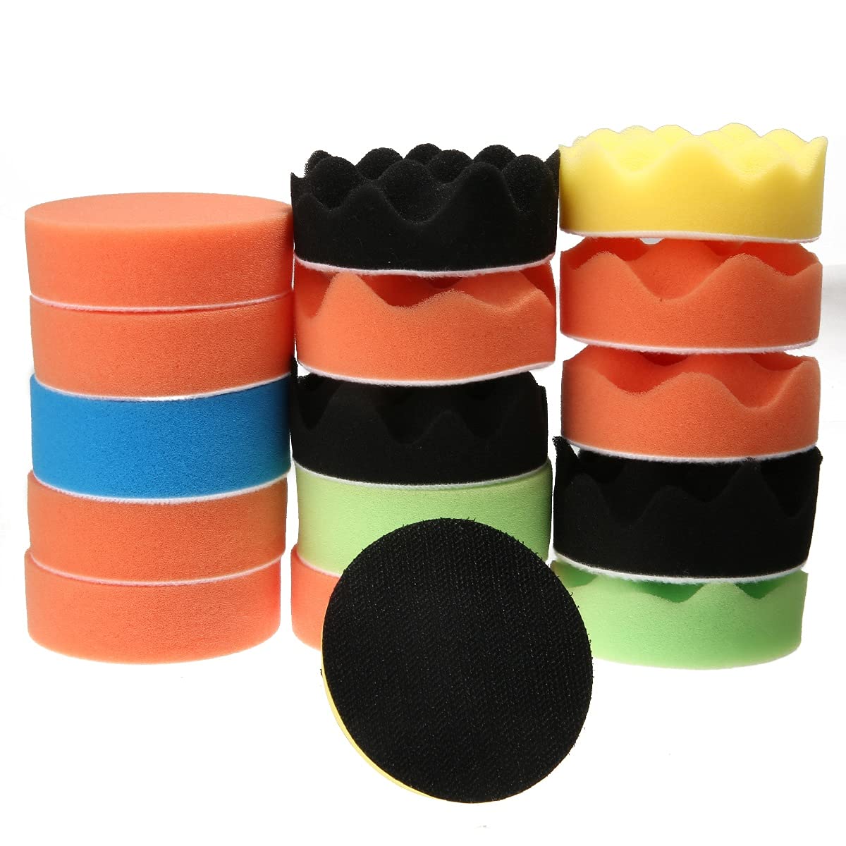 Pad polerski 18 sztuk 3 '' Polering Gąbka Polerowanie Wiertło Wiertło Polerowanie Zestaw do polerowania do polerki samochodowej Pad + Koło polerskie