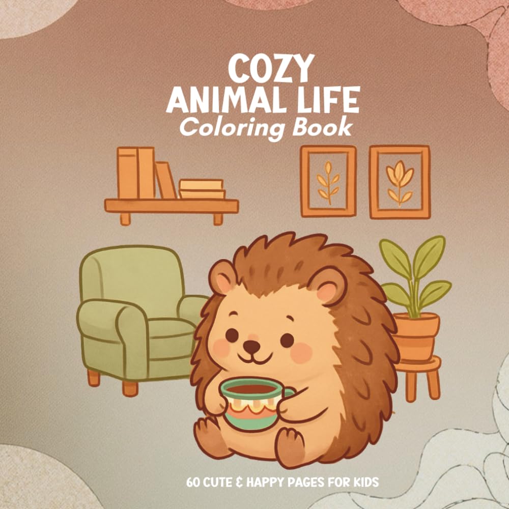 Cozy Animal life coloring book