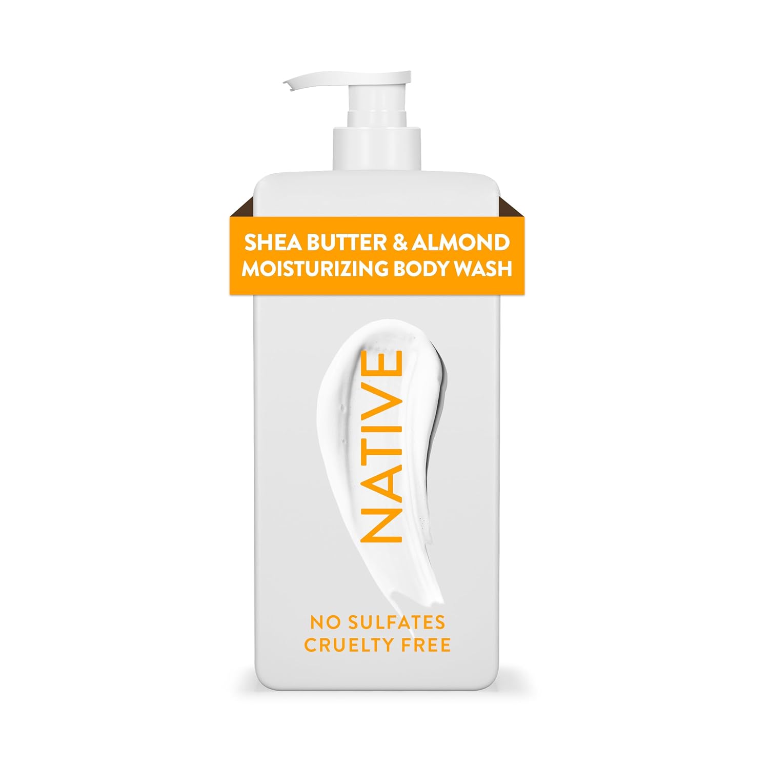Native Moisturizing Body Wash Contains Naturally Derived Ingredients | For Women & Men, Sulfate, Paraben, & Dye Free Leaving Skin Soft and Hydrated | Shea Butter & Almond 18 oz Native Moisturizing Body Wash Contains Naturally Derived Ingredients | For Women & Men, Sulfate, Paraben, & Dye Free Leaving Skin Soft and Hydrated | Shea Butter & Almond 18 oz