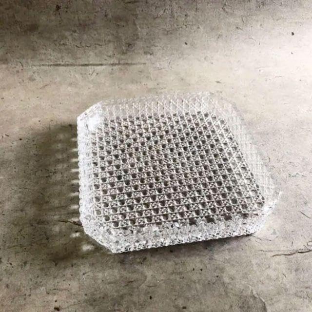 せいら 日本製和硝子　籠目八寸ガラス皿 和硝子 籠目八寸皿 | MatsuBokkuri