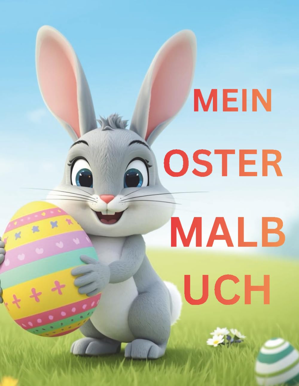 Mein großes Oster Malbuch ab 2 Jahren: Mit extra dicken Linien: Osterhasen, Ostereier und Küken. Das perfekte Geschenk fürs Osternest für kleine Kinder