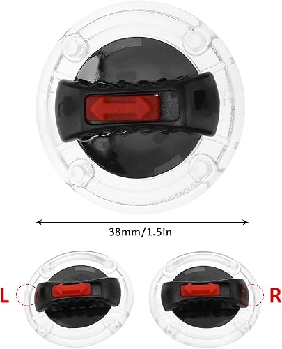 Miniatura 5 de 1 par de lentes de clip para casco de motocicleta con bloqueo de casco compatible con LS2 lente de casco FF370 FF396 FF394 FF358 FF386 FF387 FF310