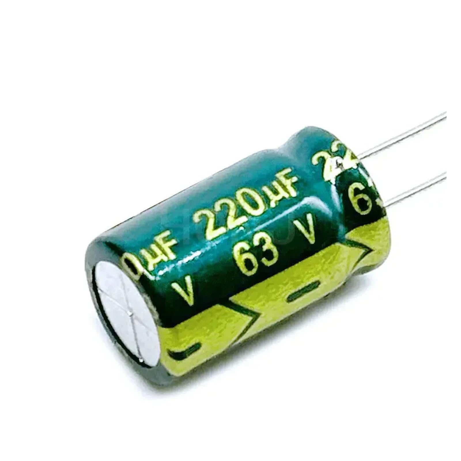Condensateur 63V 220uF électrolytique en aluminium à faible impédance 10x17mm - Lot de 10