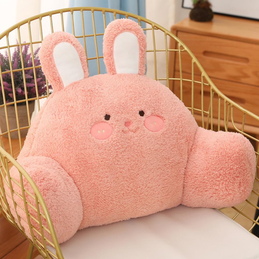 Gujuja Reading Pillow Back Pillow for Sitting Up in Bed Relax Bed Rest Pillow with Arms Office Car Seat Lumbar Support Cushion for Kids Teens Boys