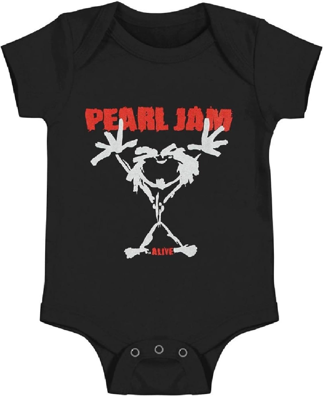 Pearl Jam Baby Infant Stickman Creeper Black S