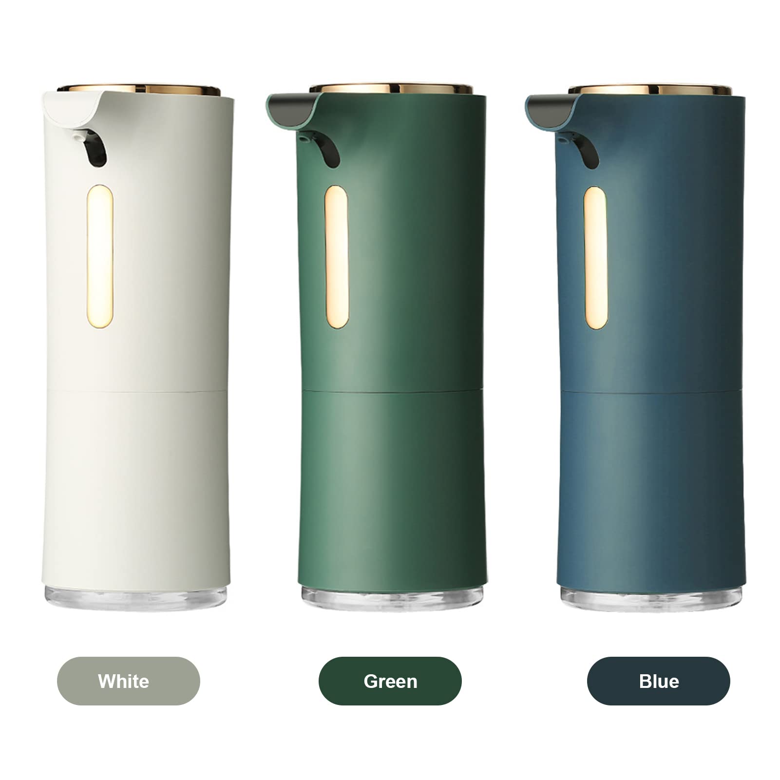 Dispenser automatico di sapone in schiuma con sensore tattile Pompa ricaricabile USB per cucina bagno