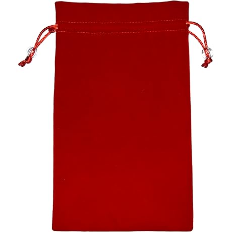 EFENDIZ Red Santa Sack: Velvet Drawstring Pouch for Gifts and Jewelry