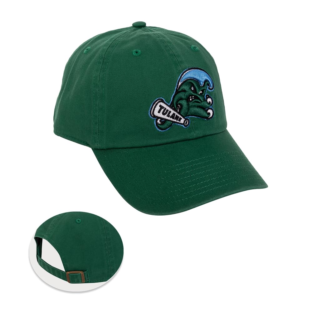 Desert Cactus Tulane University Baseball Hat Green Wave Brimmed