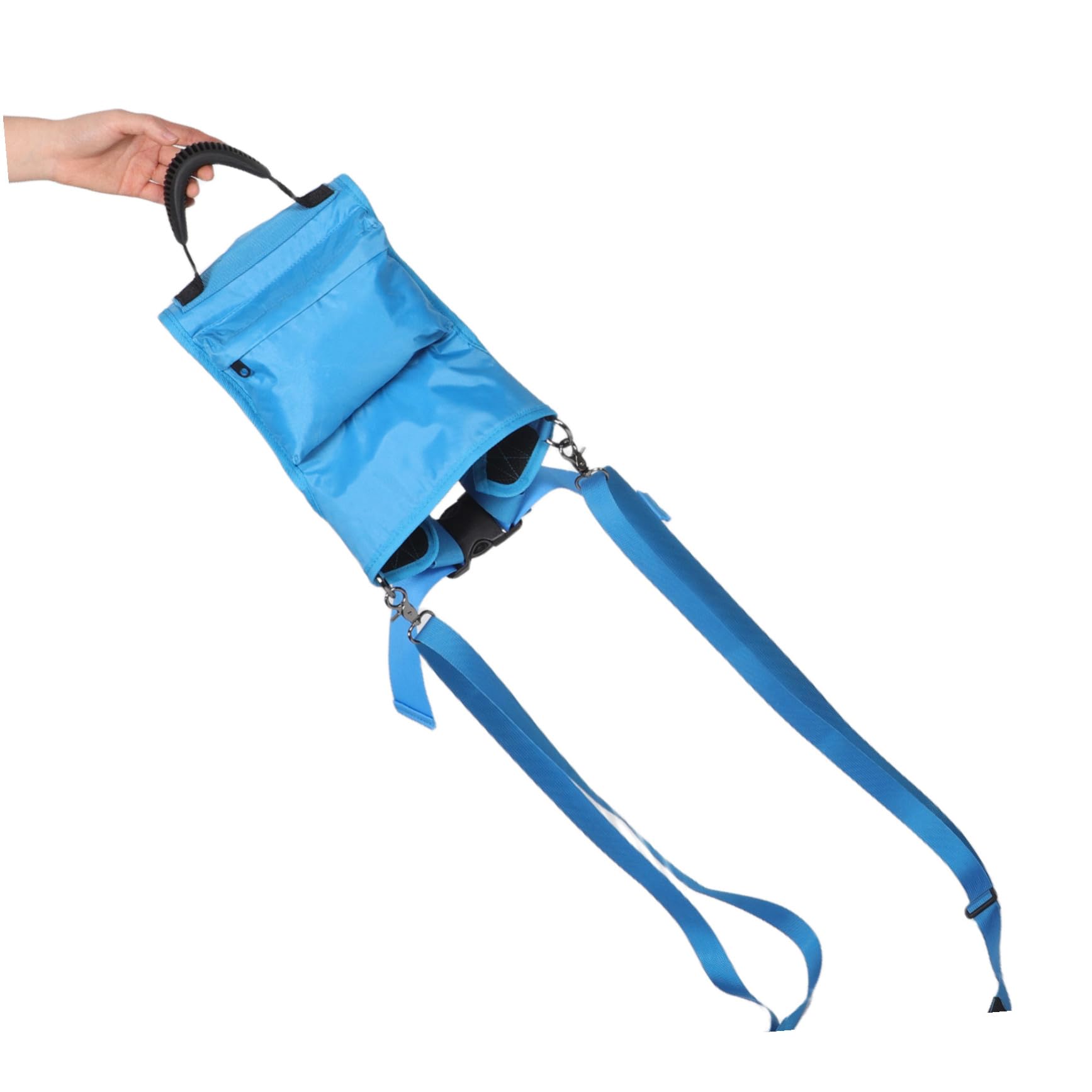 KESYOO Laisse D'entraînement Ski pour Garçon et Filles Bleu, Corde de Traction Ajustable Poignée Ergonomique, Accessoire Sécurité Antichute pour Apprentissage Ski Débutants, Sports