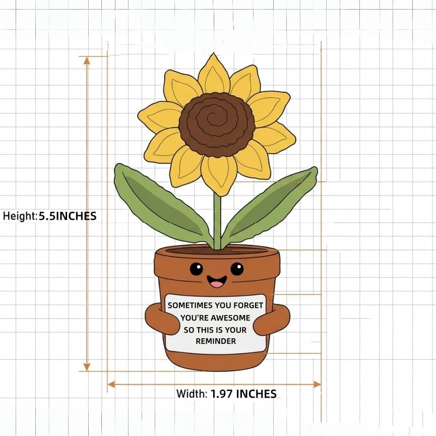 50% Off Mini Crochet Sunflower Thank You Gifts - Handmade Decor - Image 5