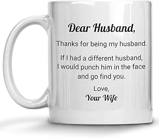 Thanks For Being My Husband Mug, Gifts For Husband From Wife, Valentines Day Gifts Mugs For Husband, Father's Day Gifts For Husband, Christmas Gifts, Anniversary Presents For Him Tea Cup