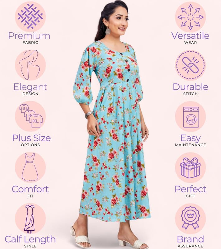Image of Polyester Floral Regular Women Kurta