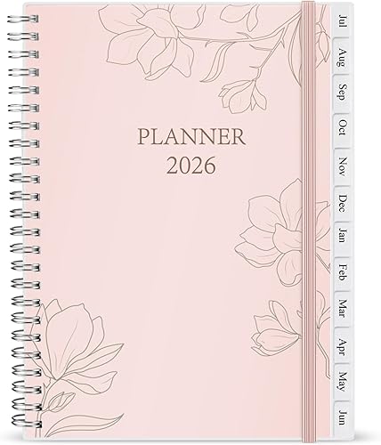 Agenda 2024-2025  Agenda semanal y mensual que va desde julio de 2024 a junio de 2025, 7 x 10 pulgadas, 12 pestañas mensuales, páginas de notas,