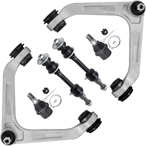 Miniatura 74 de Detroit Axle - Kit de brazos de control AWD para cargador Chrysler 300 Dodge Challenger Magnum, 2 brazos de control superiores delanteros con rótula