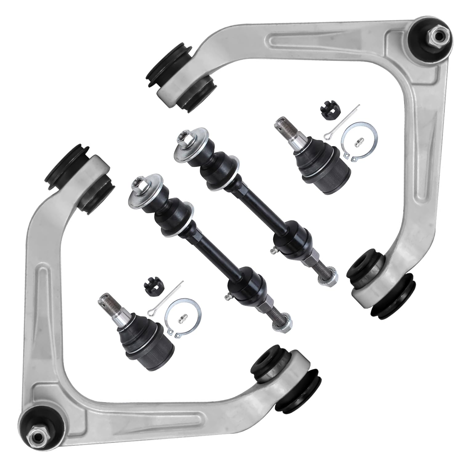 Detroit Axle - RWD 6pc Front Control Arms Kit For 2003-2006 RAM 2500 3500