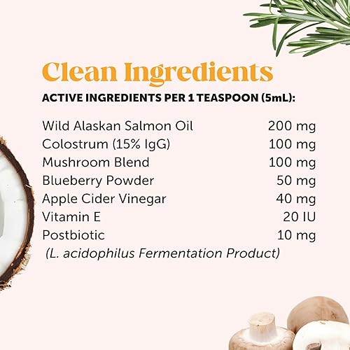 Miniatura 7 de Aceite de salmón para aliviar la alergia de perros para aliviar la picazón estacional para perros, omega-3 para perros, suplemento para la piel y el