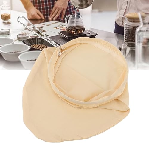 Miniatura 9 de Paquete de 4 bolsas de filtro de café de malla ultra fina con marco de mango de acero inoxidable, colador de cocina reutilizable de malla fina para