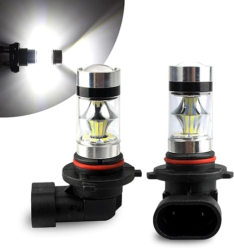 Miniatura 1 de Gseigvee 2 bombillas LED antiniebla 90059006 para automóvil, 20 LED, 100 W, alta potencia, 360 grados, ultra brillante, luz baja, reemplazo de mini