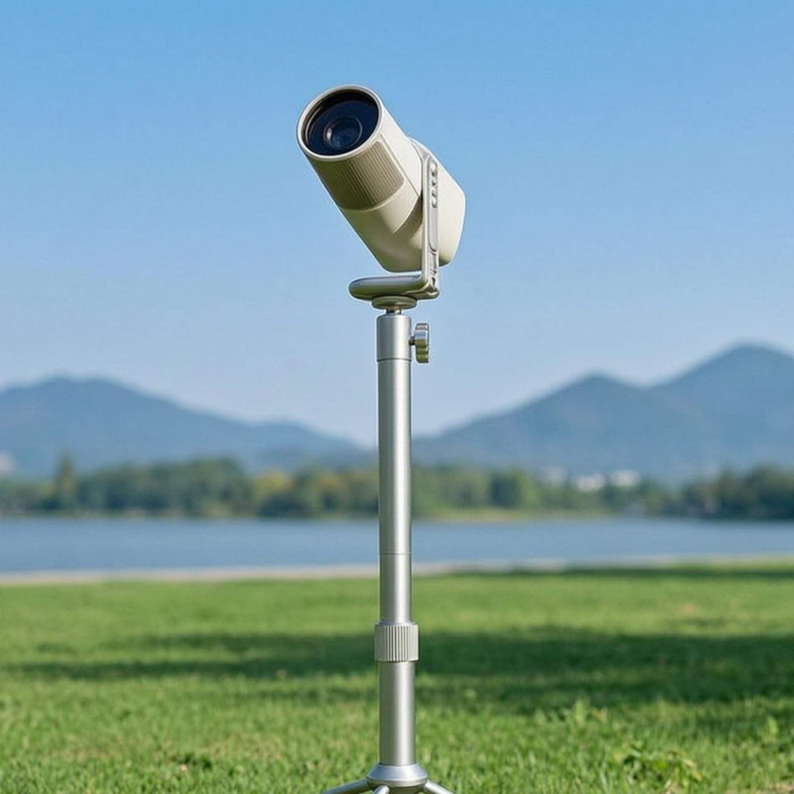 Supporto da Pavimento Portatile Stativo Telescopico Treppiede per Campeggio