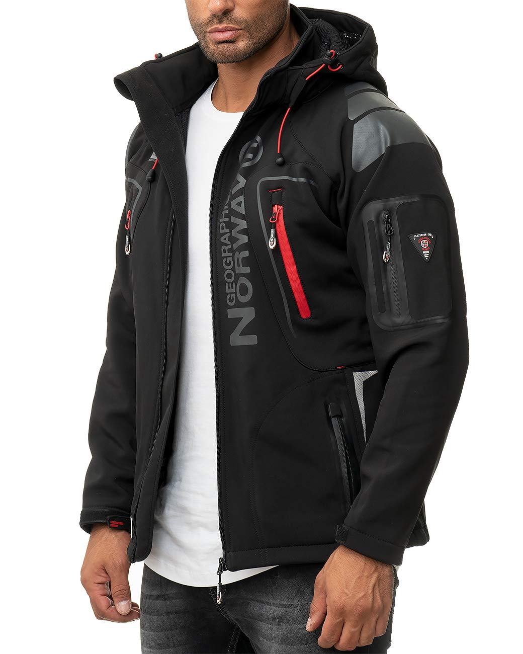 Geographical Norway da uomo Giacca Softshell Giacca funzionale Tempo libero Traspirante Escursionismo Outdoor BANS produzione