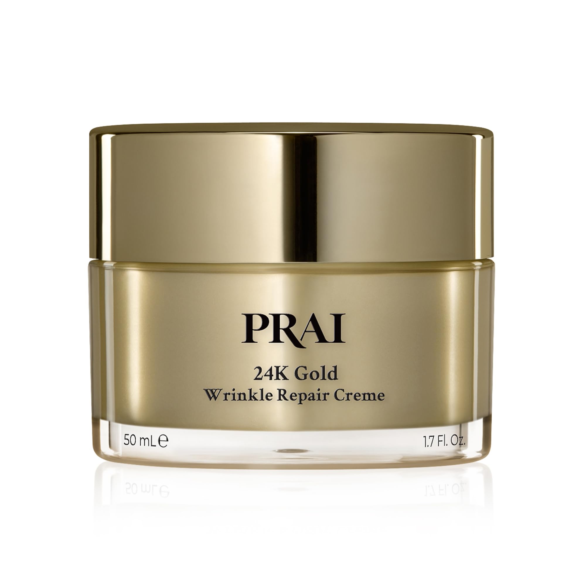 – 24k Gold Caviar Wrinkle Repair Creme 50ml - Intensive Real 24K Gold - Advanced Anti-Ageing Anti-Wrinkle Skincare - Hydrates, Firms, Brightens Skin - With Hyaluronic Acid, Peptides & Sunflower Oil