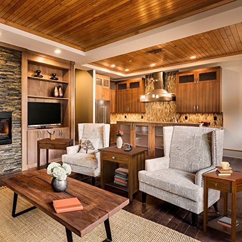 Casual Home Night Owl Nightstand With Usb Ports-Warm Brown #TOP7