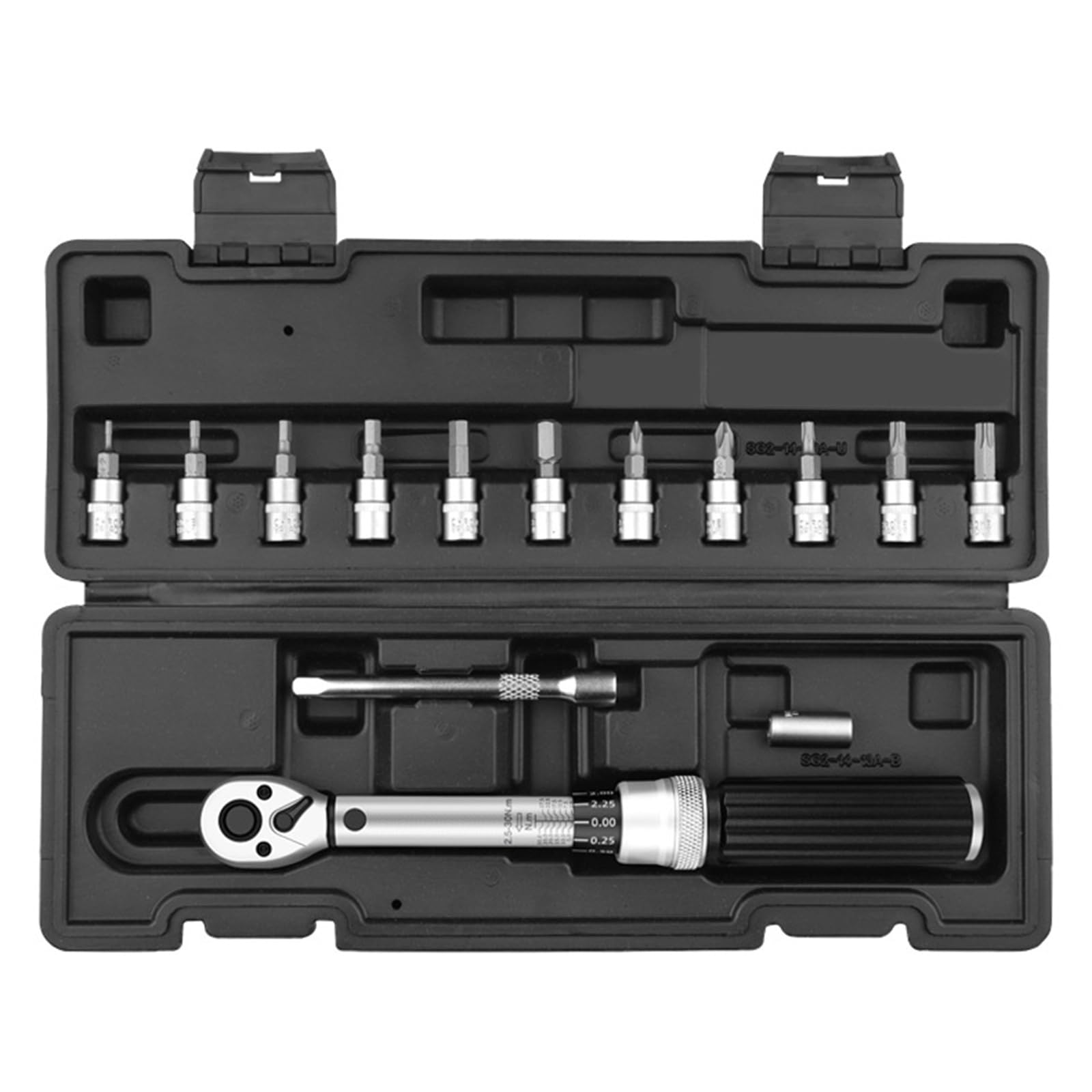 Multifunctional Torqued Wrench Torqued Wrench Open Ended Interchangeable Head Spanners Hand Tool Bike Set
