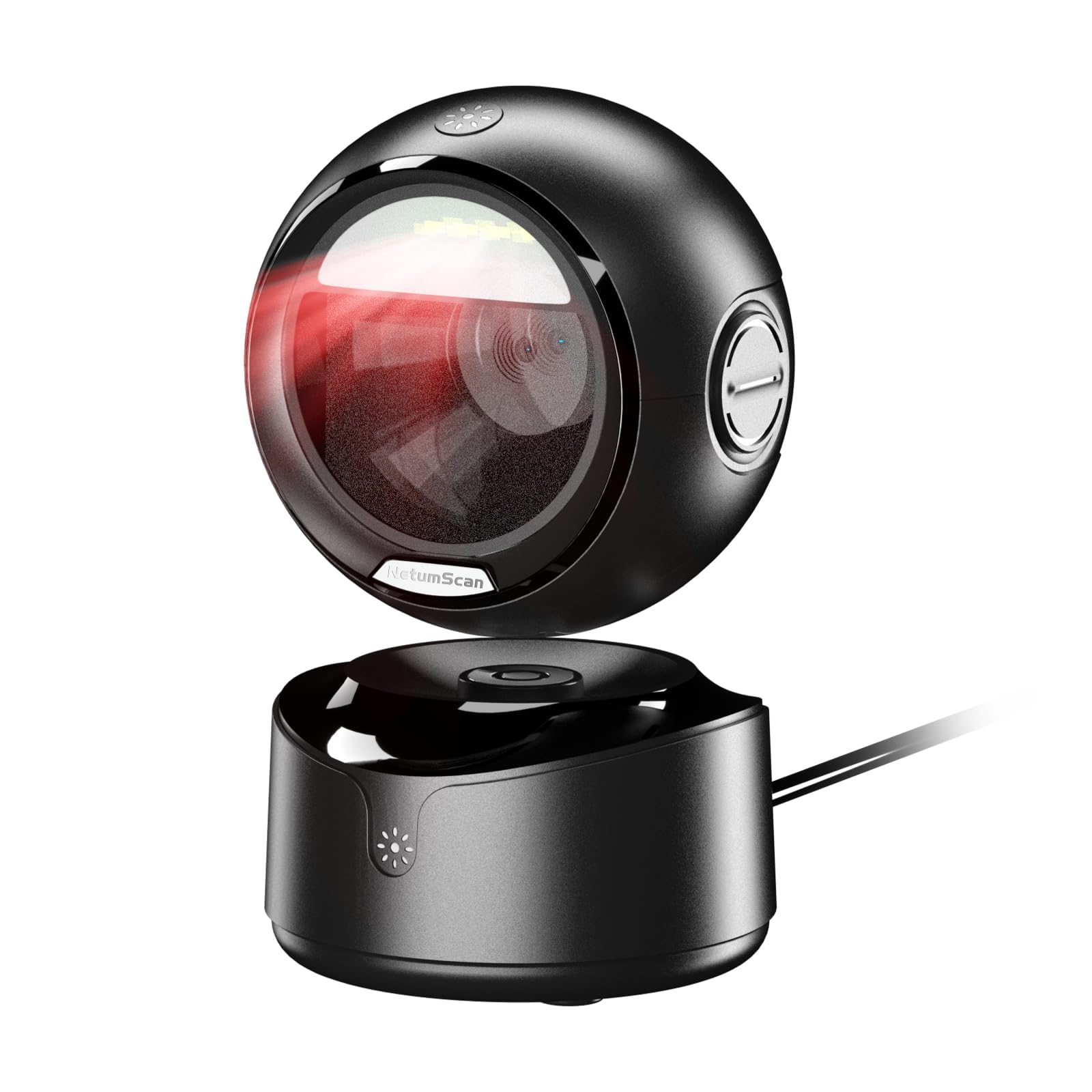 NetumScan Automatic Omnidirectional Desktop Barcode Scanner, Hands-Free USB Wireless QR Barcode Reader, 1D 2D Bar Code Image Sensing for Warehouse, Supermarket, Retail Store, Bookstore Pos System