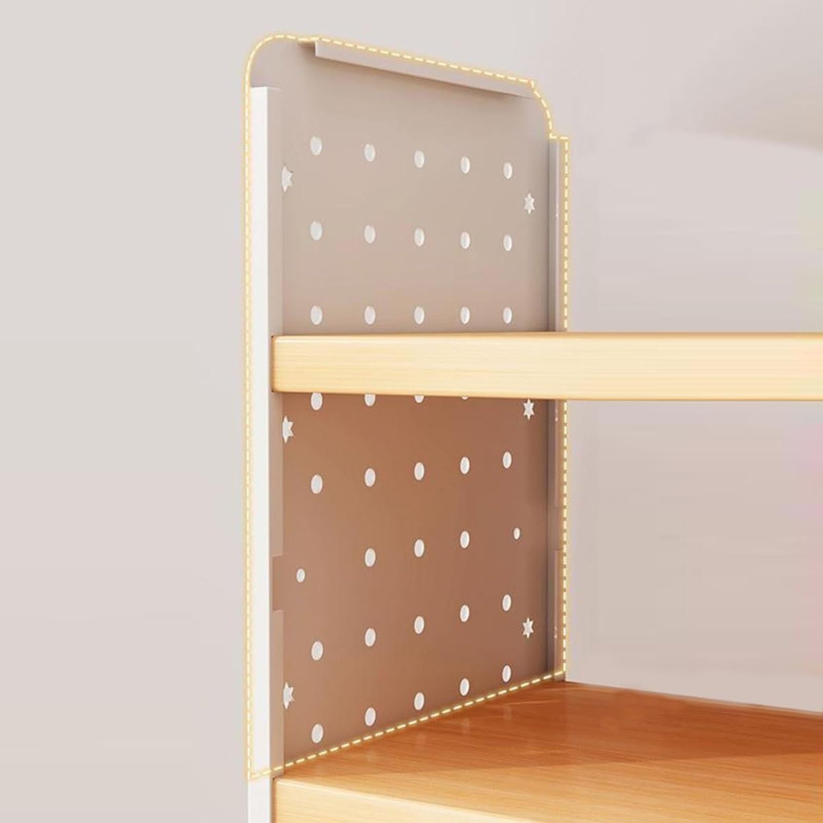 Scaffale per libri da scrivania a 3 livelli, multiuso, da ufficio, per libri e decorazioni per la casa, soluzione versatile per riporre oggetti da scrivania (60 x 20 x 60 cm)