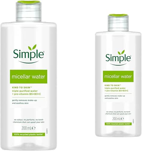 Simple Micellar Cleansing Water Makeup Remover 2 Pack - Gentle