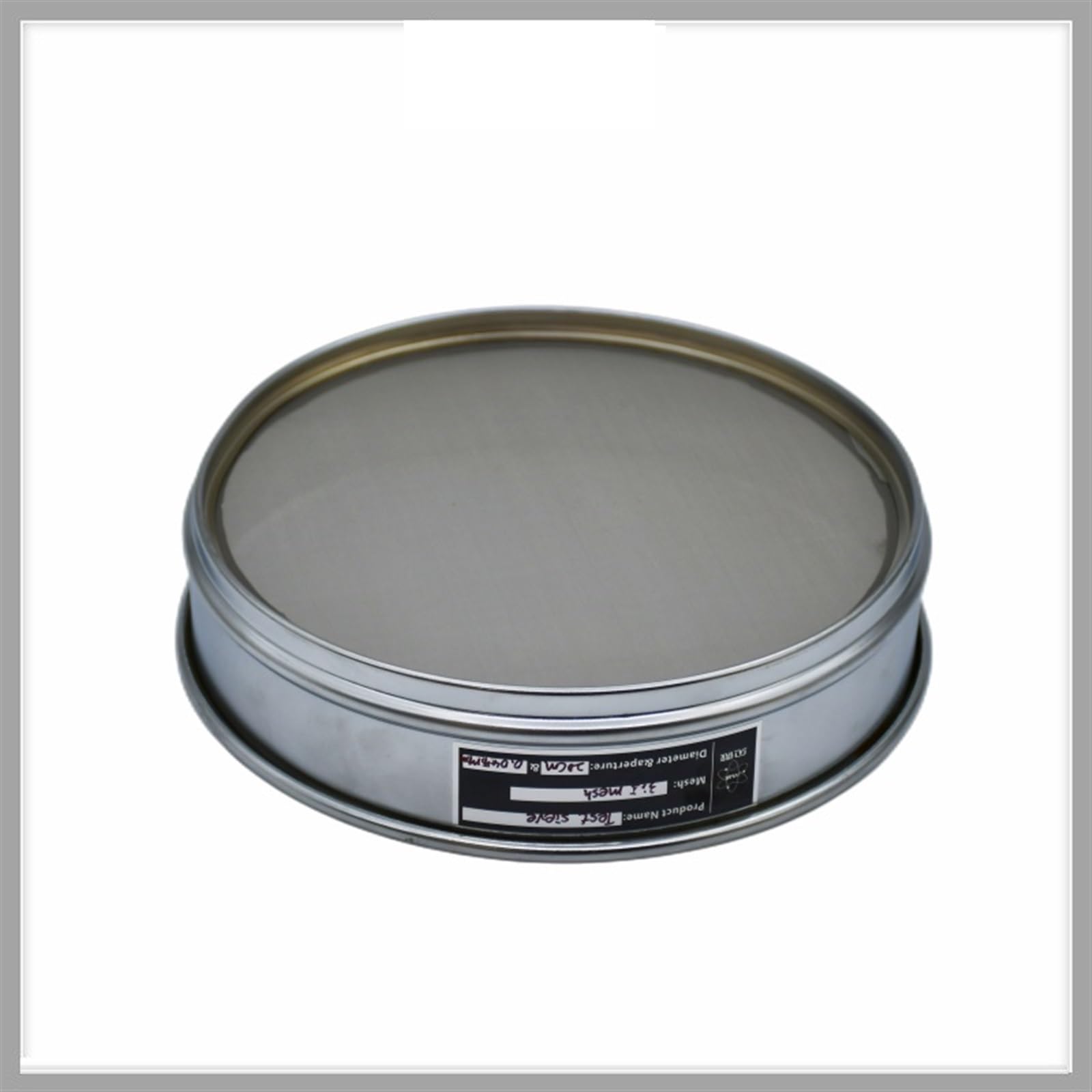 Equipo de Laboratorio Tamiz de análisis, inspección de muestreo, tamiz de Prueba de Laboratorio estándar, Malla de Filtro Sus 304, Marco de Cromado, diámetro 20cm, Malla 360/0,04mm