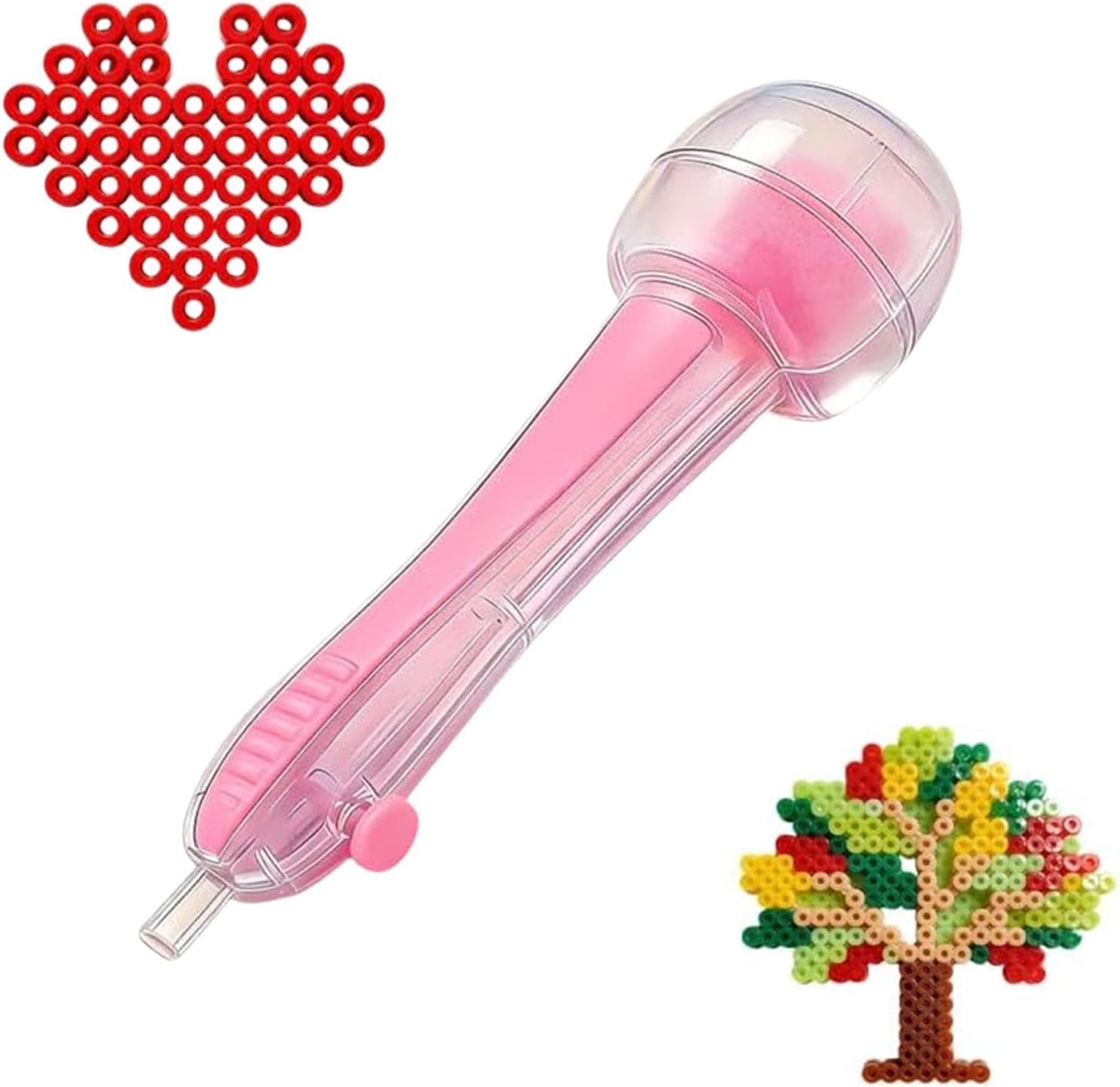 Fuse Bead Pen, Transparent Universal Large Capacity Tool, Fuse Bead Tools, for Kids Home School Party Birthday Holiday Indoor Activity Keychain Making Craft Art DIY Projects